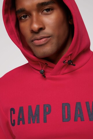 CAMP DAVID Sweatshirt ''Back On Stage'' in Rood