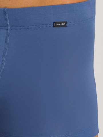 Hanro Boxershorts ' Cotton Essentials ' in Blauw