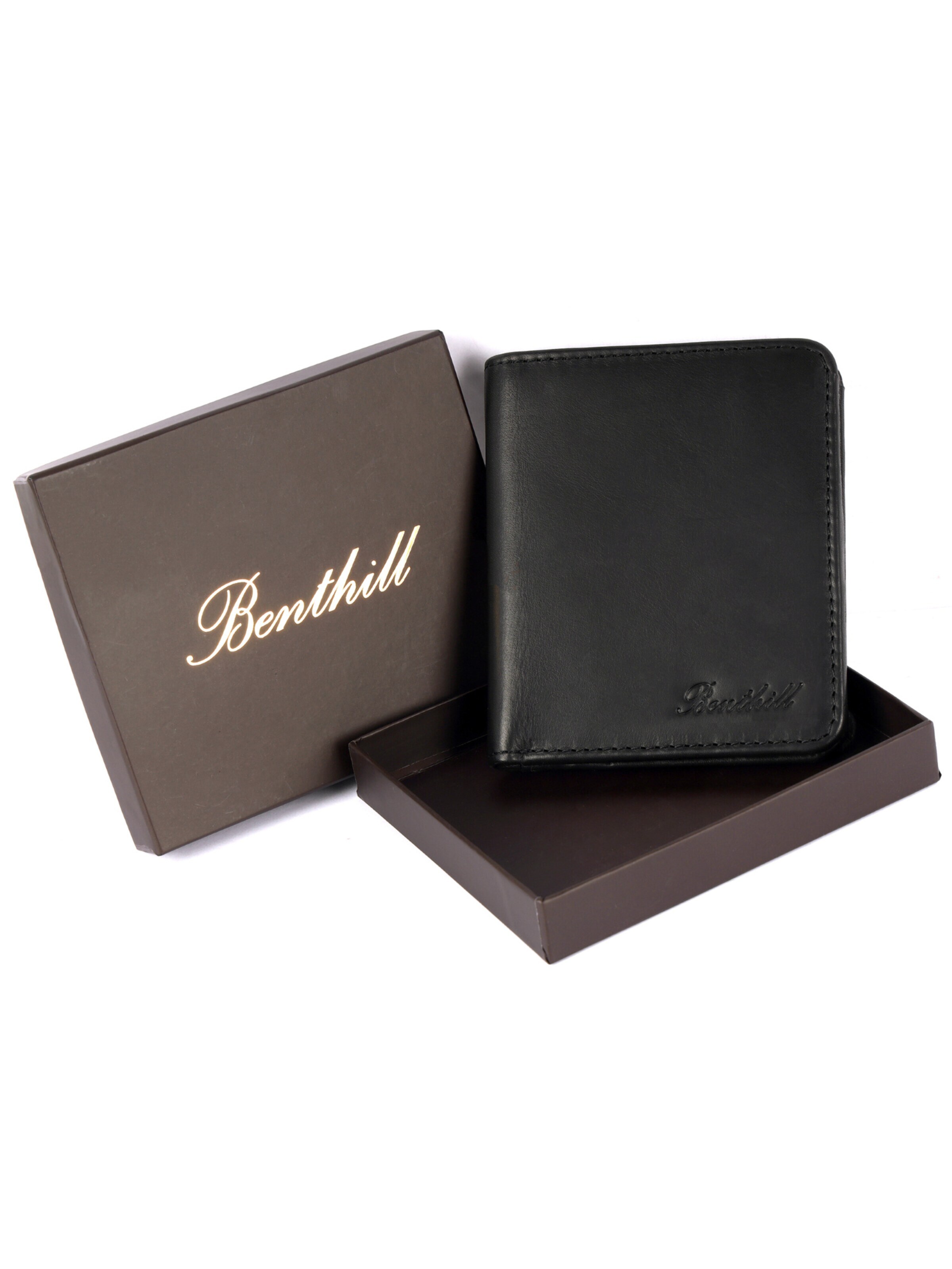 Benthill Portemonnaie 'Slim - Mini'‌‌‌‌ in Schwarz
