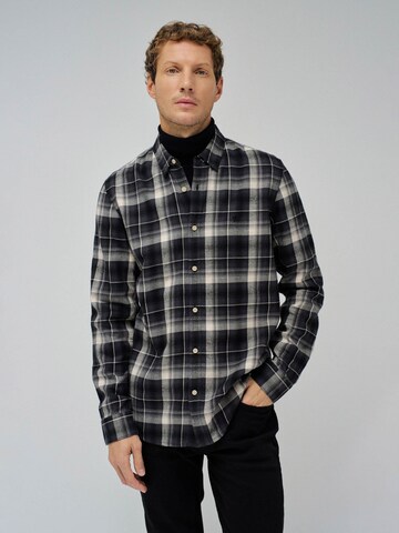 Coupe regular Chemise Salsa Jeans en noir : devant