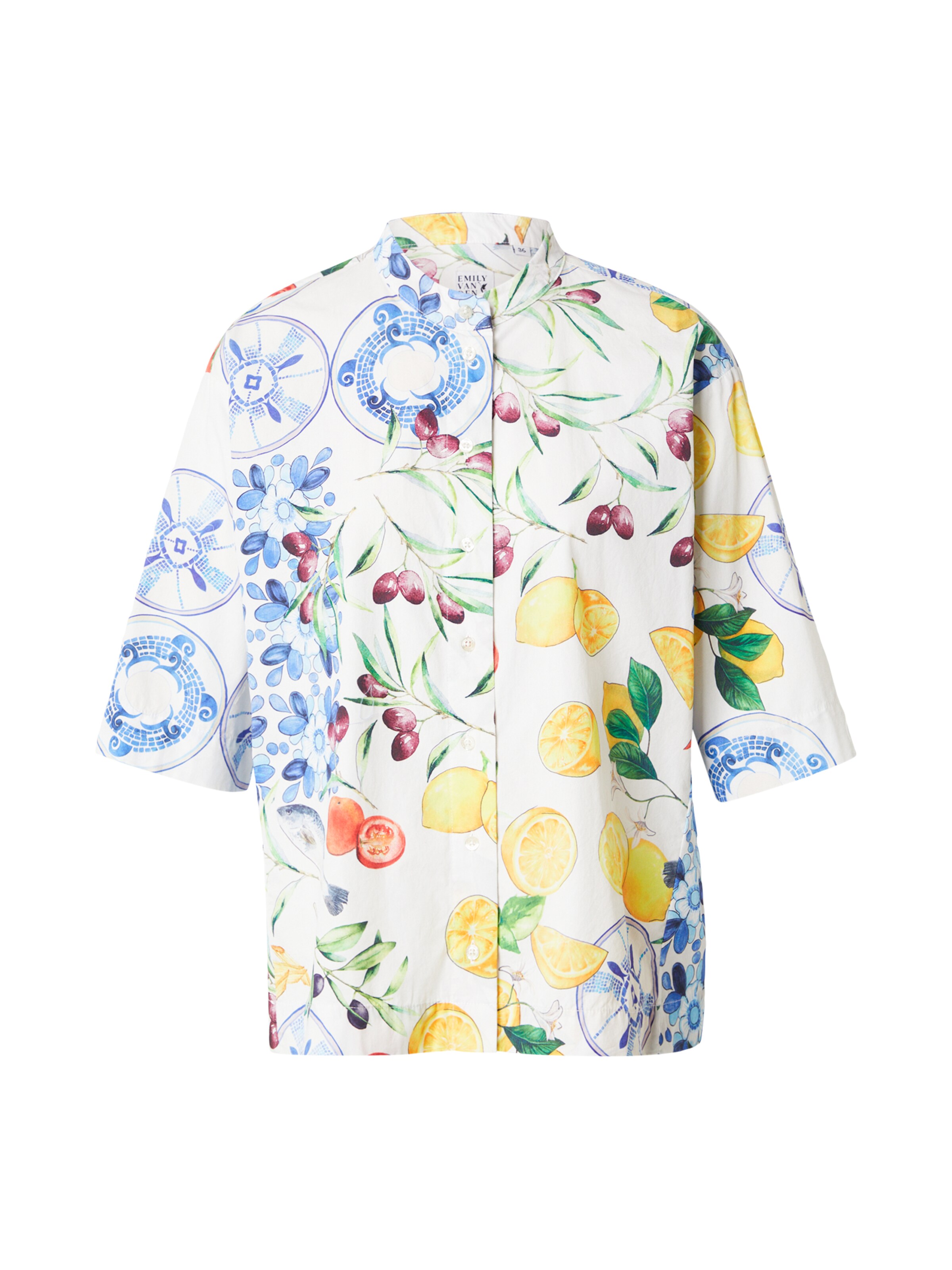 Bluză de la Emily Van Den Bergh pe alb: față