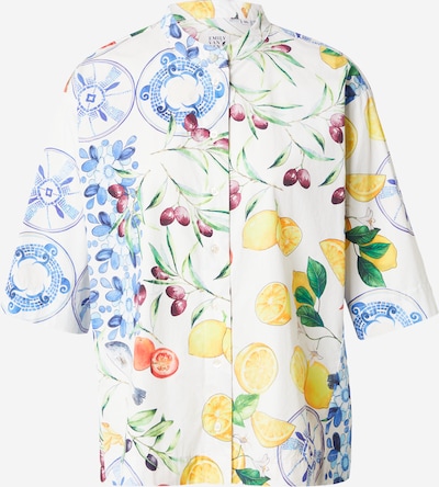 Emily Van Den Bergh Bluse in XS in saphir / zitrone / beere / weiß, Produktansicht