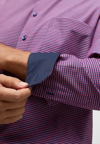 ETERNA Comfort fit Button Up Shirt in Red