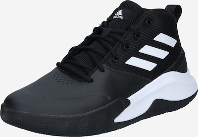ADIDAS PERFORMANCE Sportsko 'OWN THE GAME' i svart / vit, Produktvy