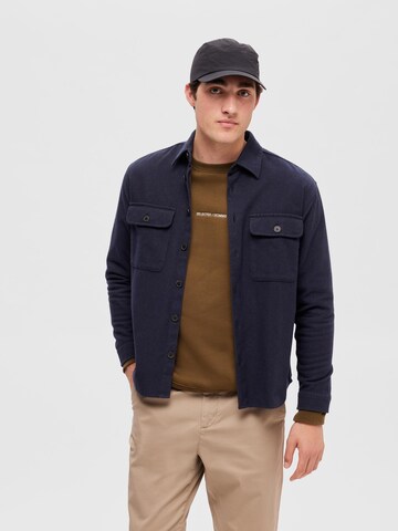 SELECTED HOMME Comfort Fit Hemd 'Mason' in Blau