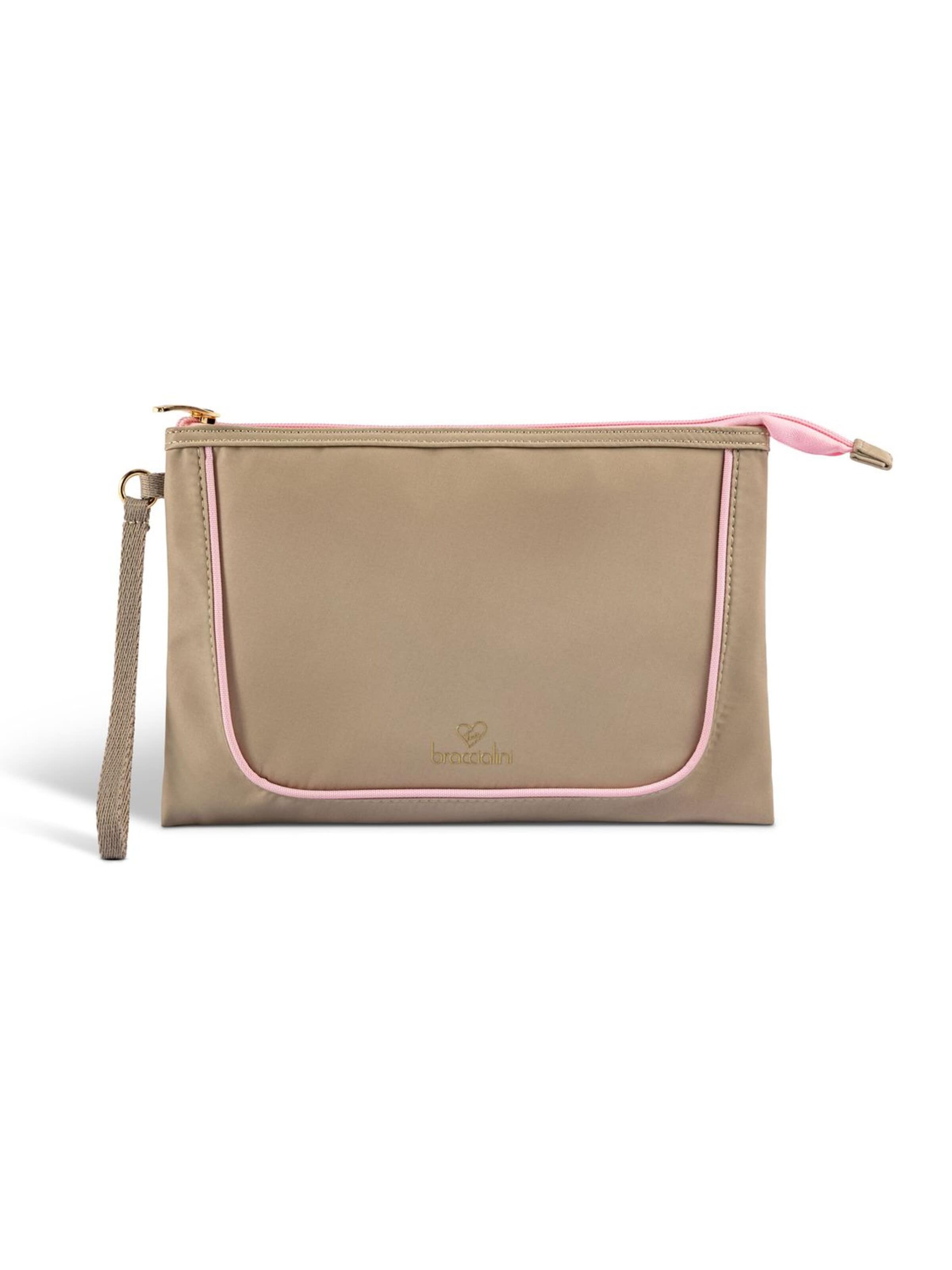 Braccialini Cosmetic Bag 'Milly' in Beige: front