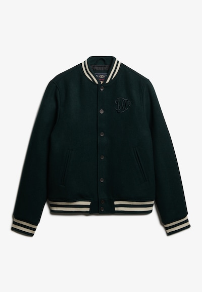 Superdry Veste mi-saison en beige clair / vert foncé, Vue avec produit