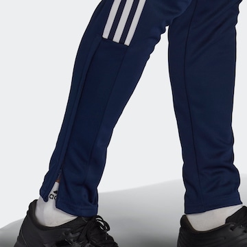 Effilé Pantalon de sport 'Tiro 21' ADIDAS SPORTSWEAR en bleu