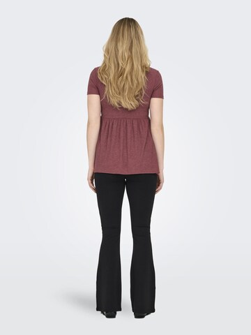Only Maternity - Camiseta 'OLMMalaya' en marrón