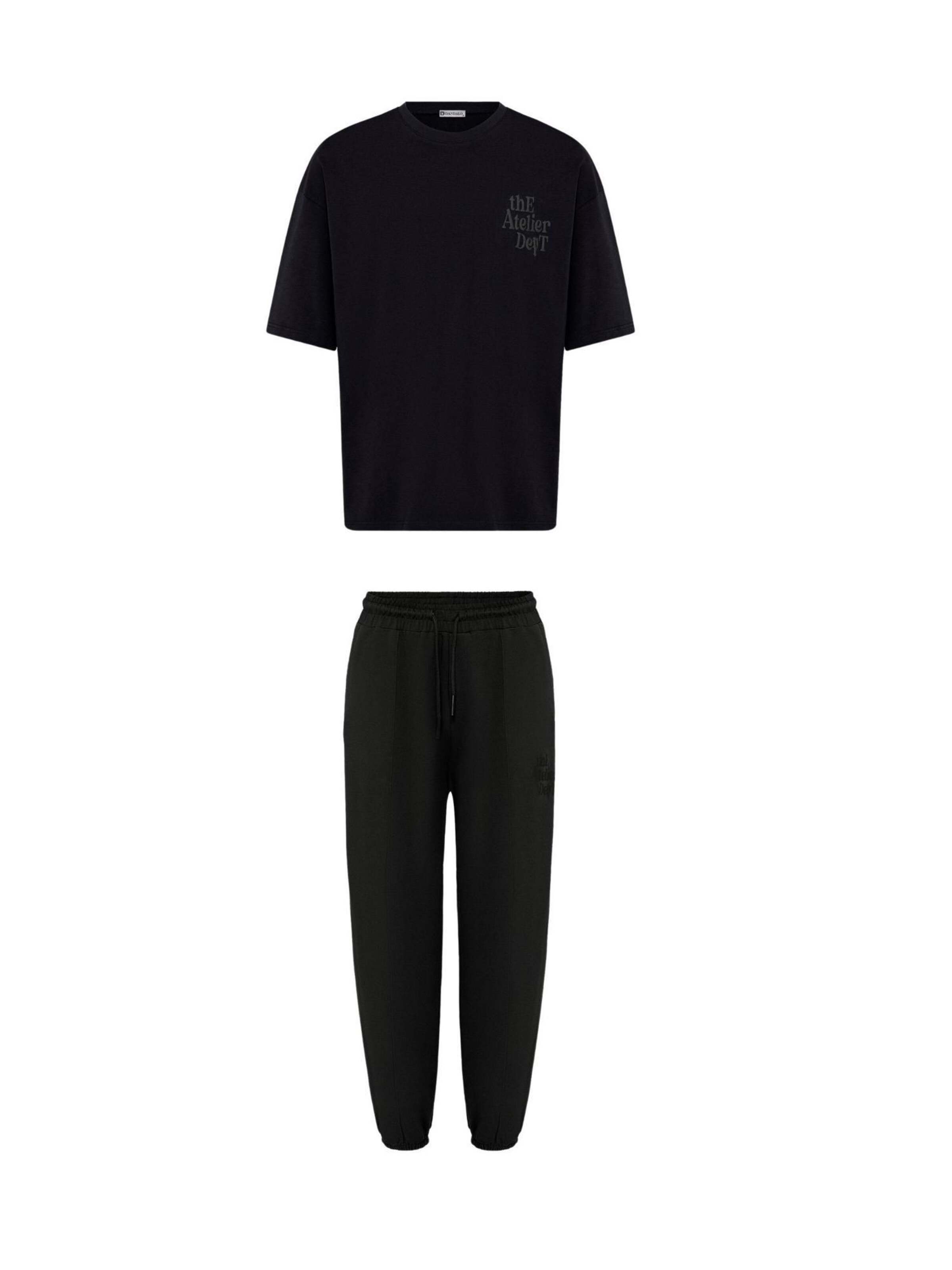 Dandalo Juoksupuku värissä musta: etupuoli