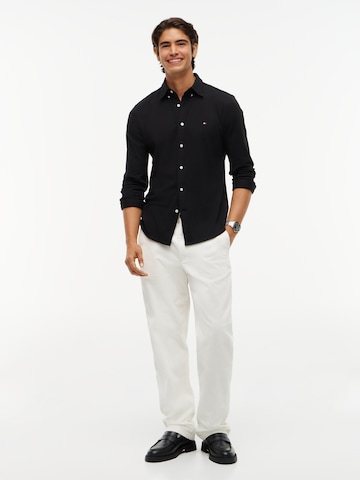 Slim fit Camicia di TOMMY HILFIGER in nero