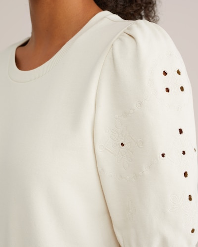 WE Fashion Sweatshirt i naturvit, Produktvy
