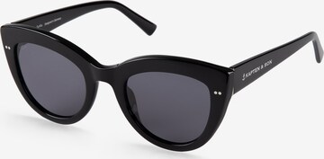 melns Kapten & Son Saulesbrilles 'Sofia All Black': no priekšpuses