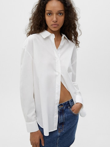 Chemisier Pull&Bear en blanc