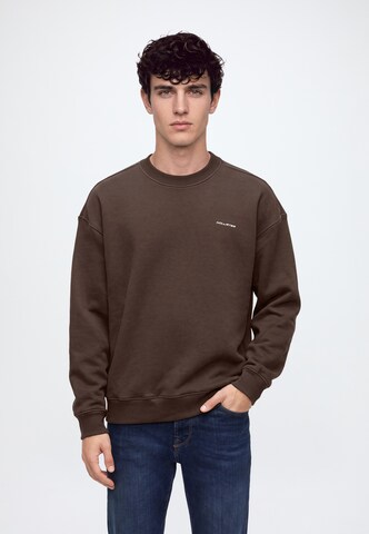 HOLLISTER Sweatshirt in Braun: Vorderseite