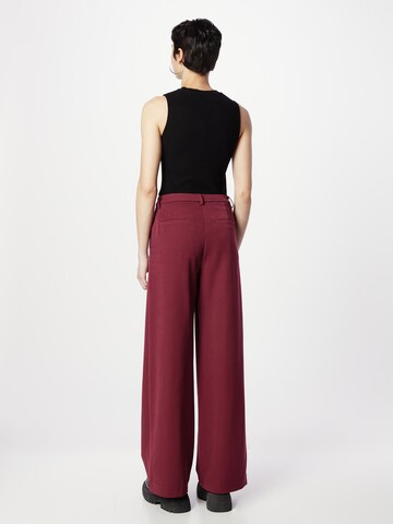 minimum Wide leg Bandplooibroek in Rood