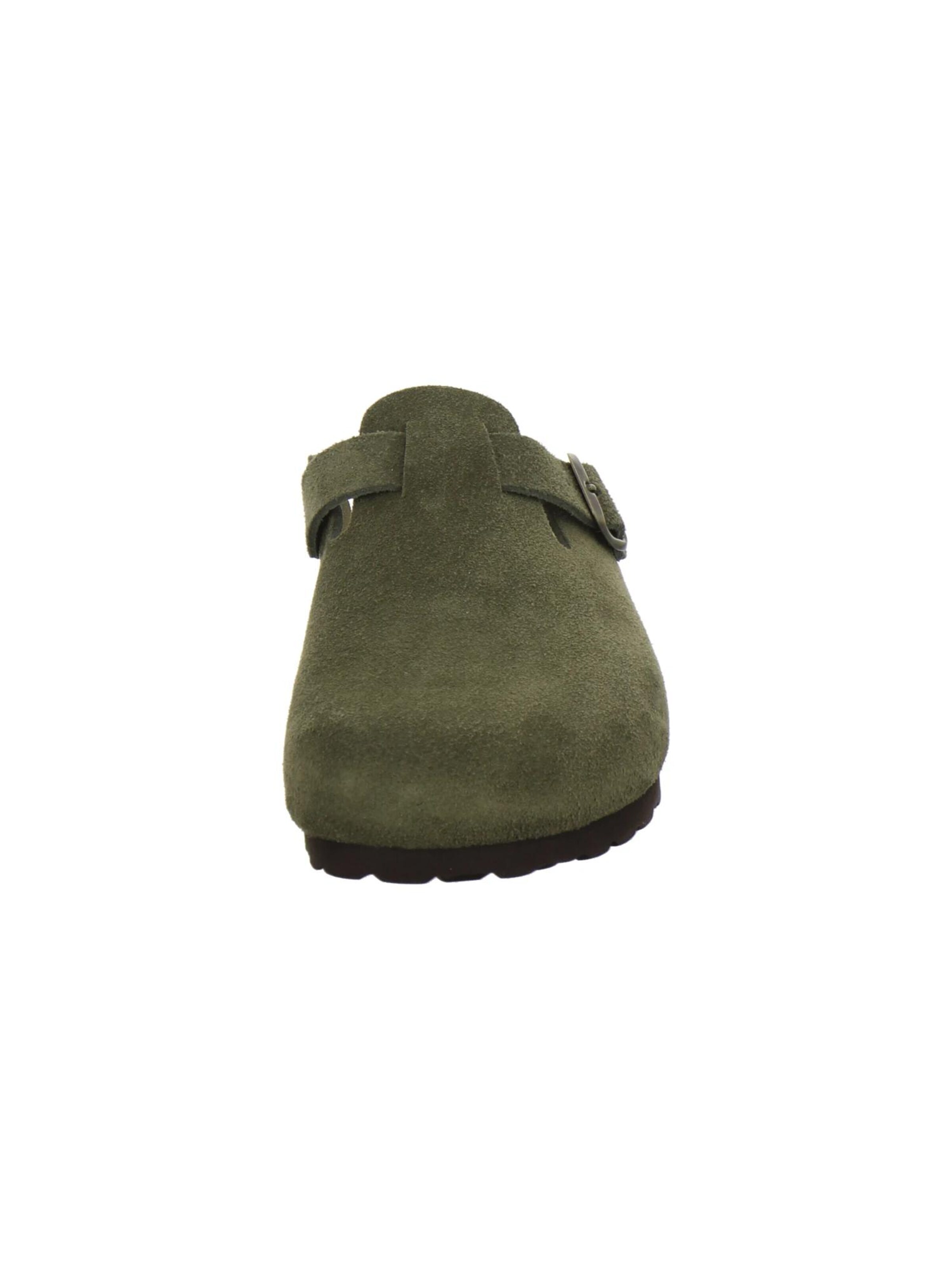 AFS-Schuhe Clogs 'Clogs Herren moos Veloursleder' in Groen