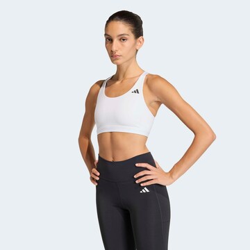 Bustier Soutien-gorge de sport 'Optime Essentials' ADIDAS PERFORMANCE en blanc : devant