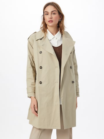 Y.A.S Between-seasons coat 'Elena' in Beige: front