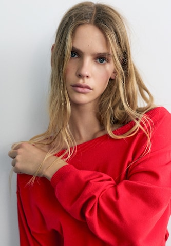 Pull-over Pull&Bear en rouge