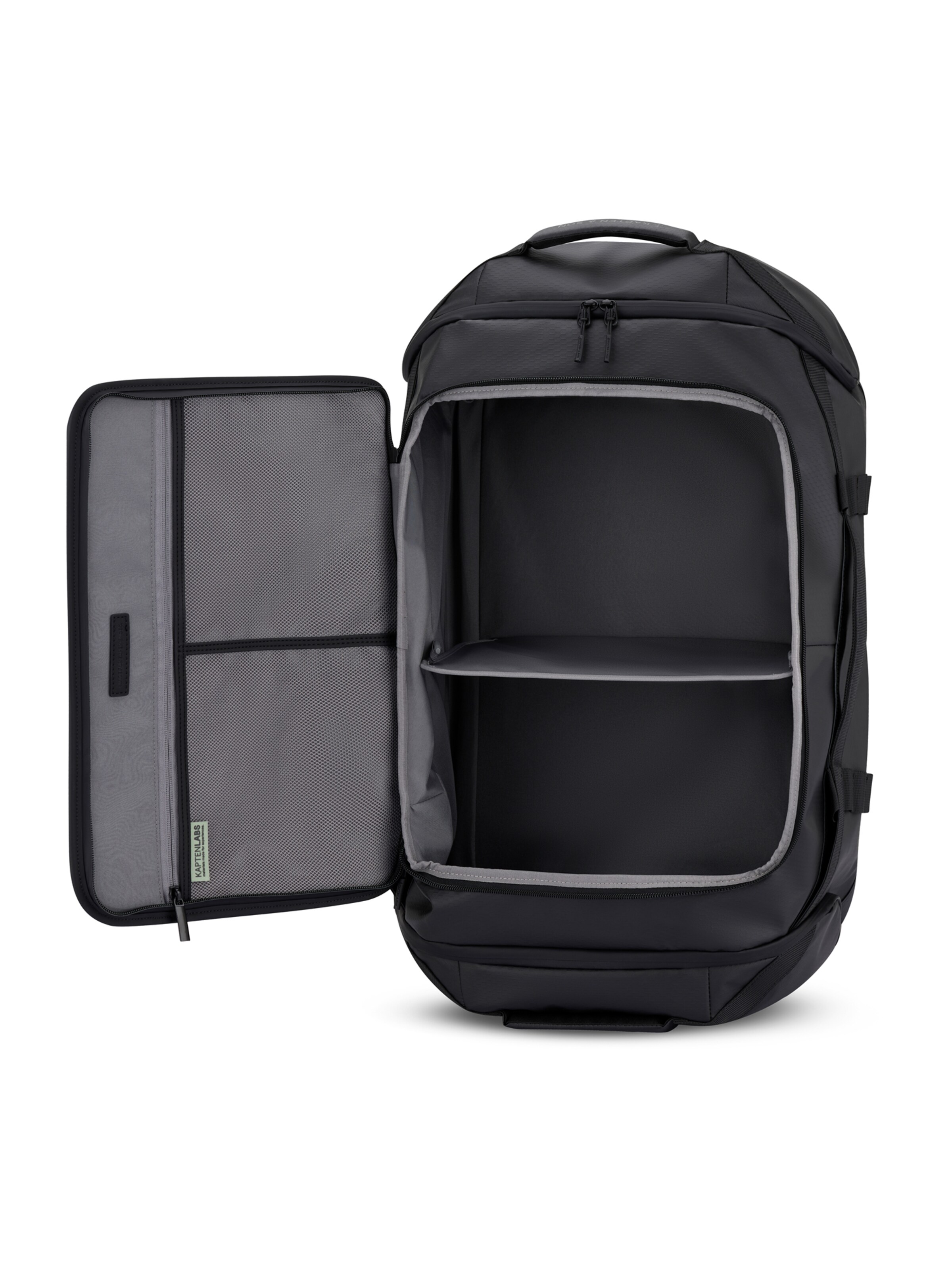 Kapten & Son - Mala de viagem 'Lisbon Duffle Backpack Large' em preto