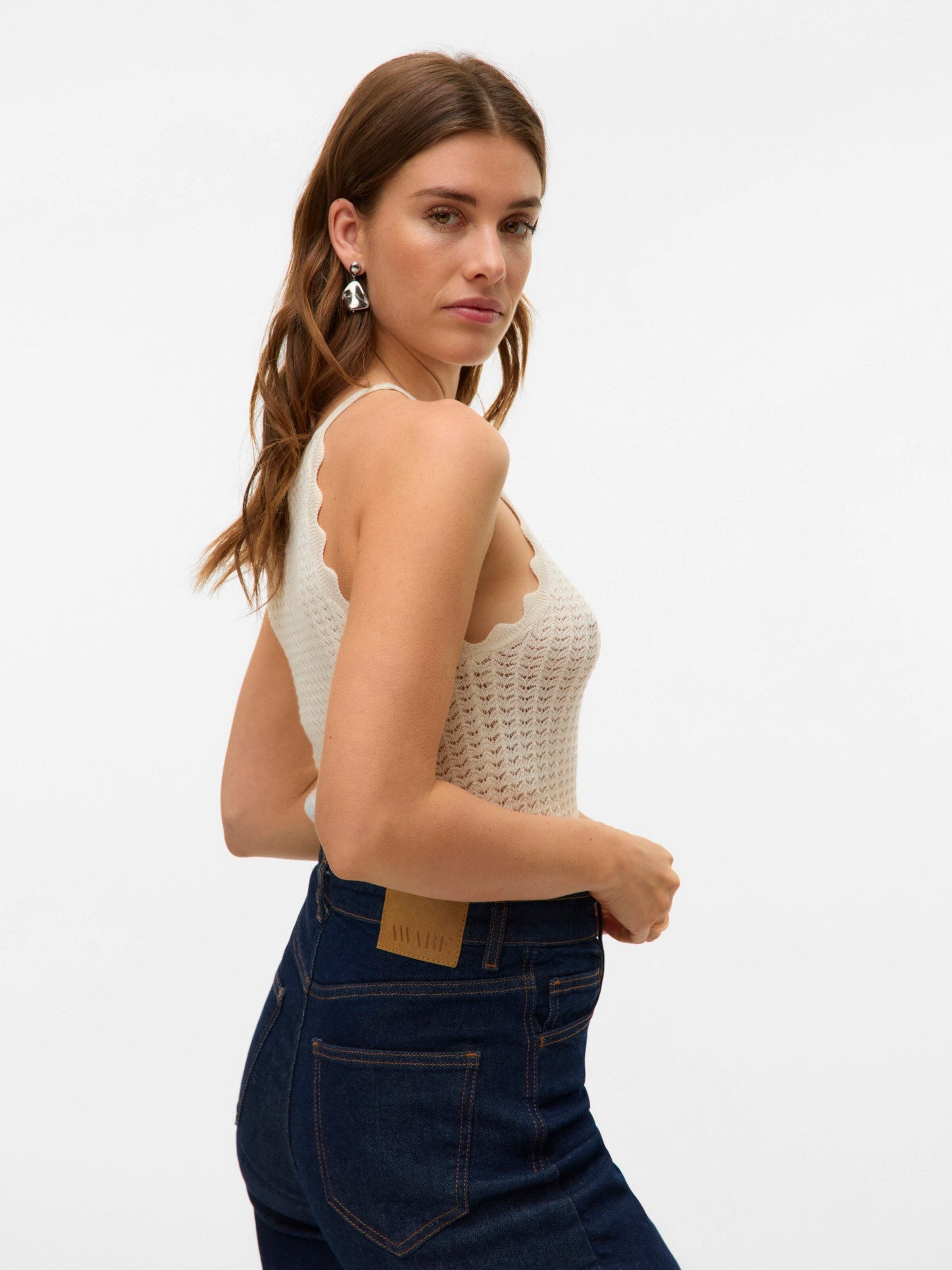VERO MODA Top '10326562' in Wit