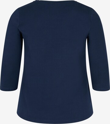 Zizzi Shirt in Blau