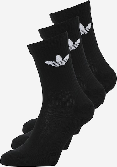 ADIDAS ORIGINALS Socken 'Trefoil Cushion Crew ' in schwarz / weiß, Produktansicht