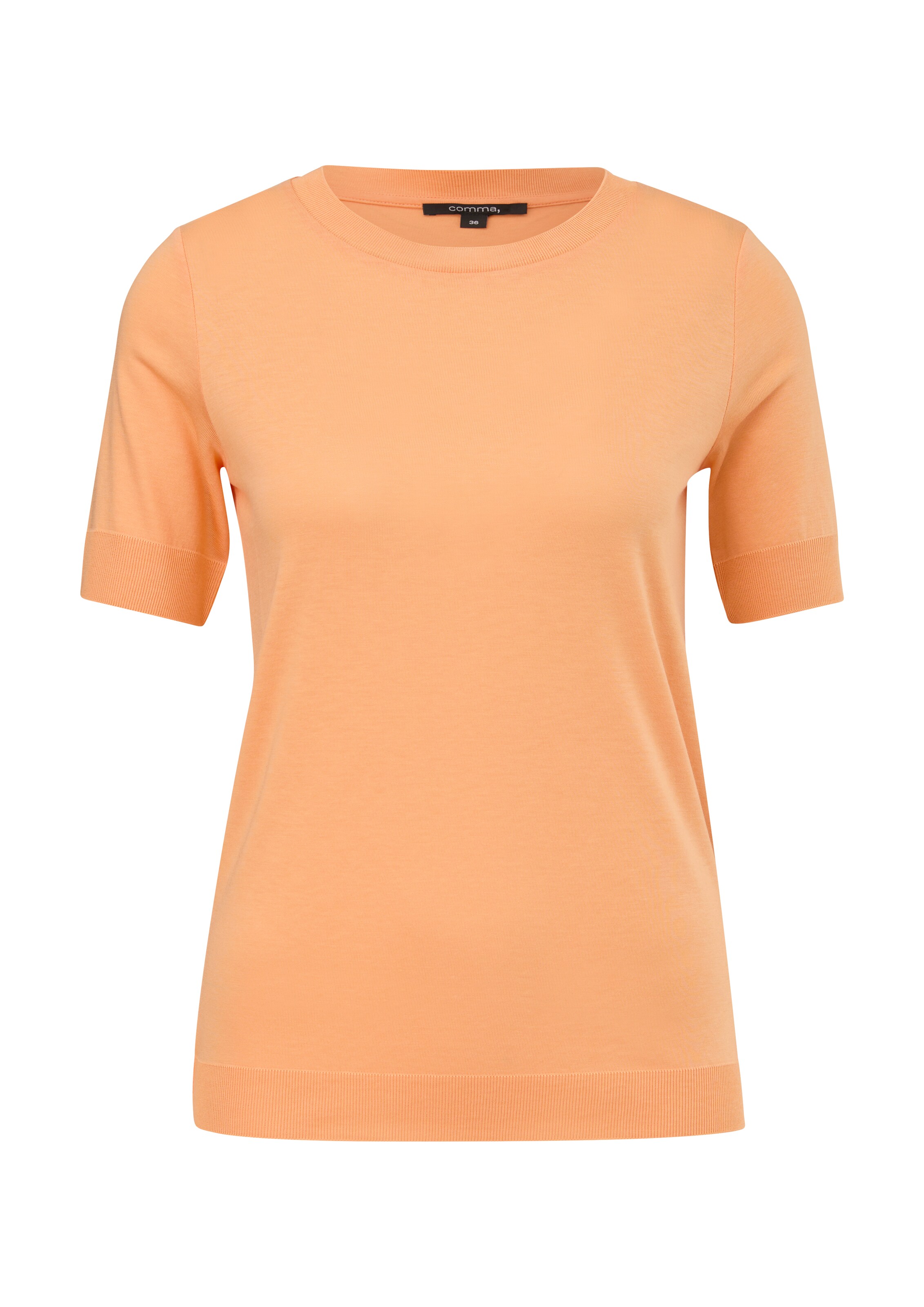 COMMA Shirt in Orange: Vorderseite