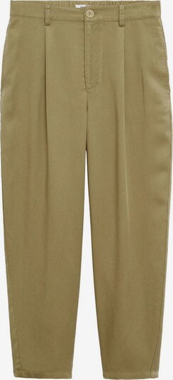 khaki MANGO Élére vasalt nadrágok 'Nature', Termék nézet