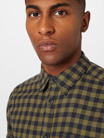 Only & Sons Regular fit Button Up Shirt 'Sean' in Green