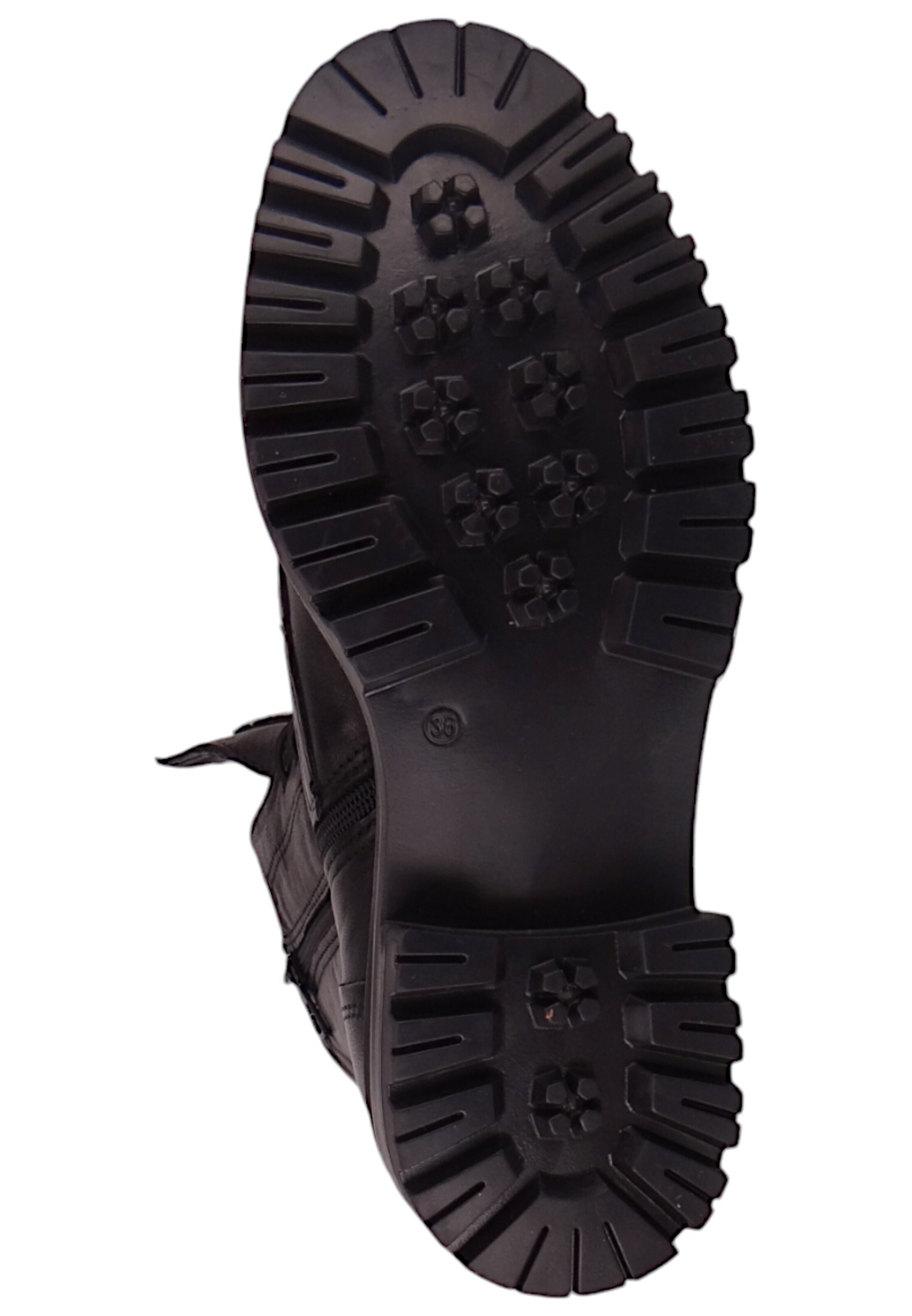 MJUS Schnürstiefelette in Schwarz