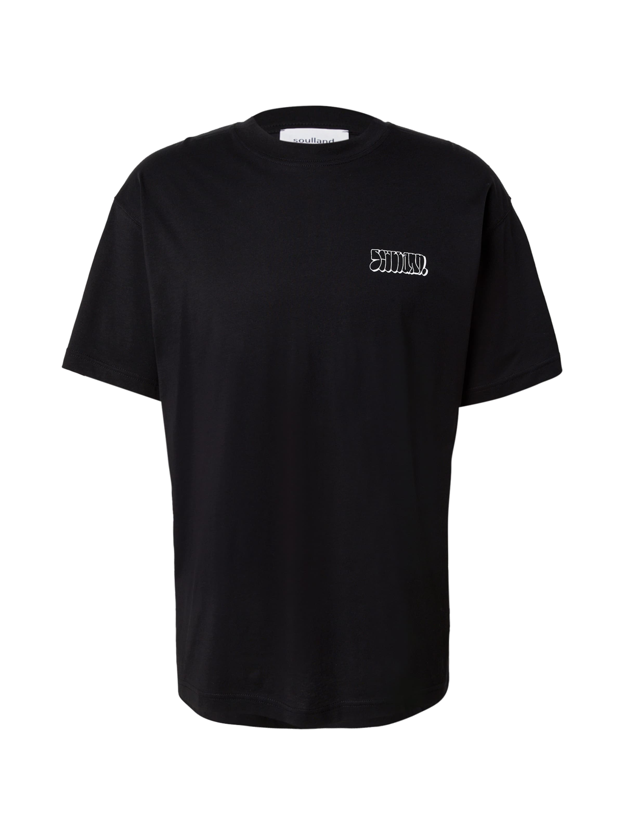 Soulland Μπλουζάκι 'SORREL' σε μαύρο: μπροστά