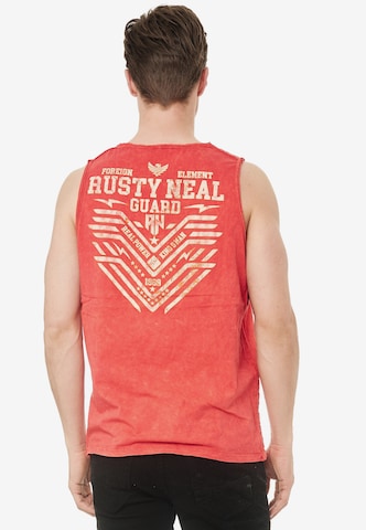 Rusty Neal Cooles Tank Top mit angesagtem Print in Rot