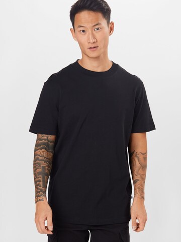 T-Shirt 'Colman' SELECTED HOMME en noir : devant