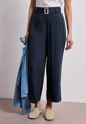 STREET ONE Wide Leg Hose in Blau