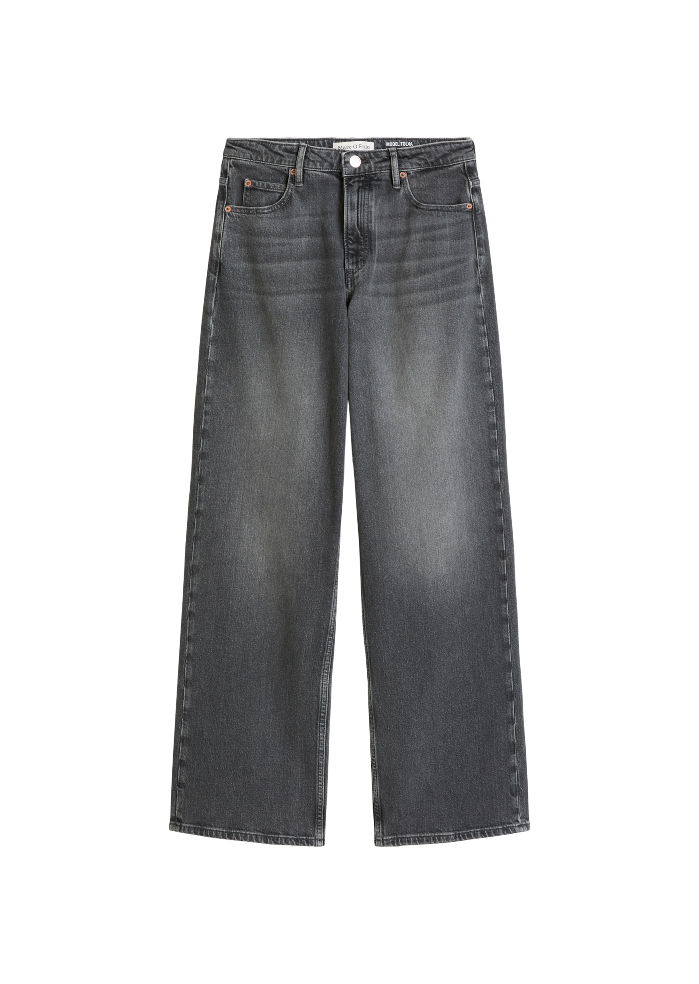 Marc O'Polo Wide leg Jeans 'Tolva' in Grijs: voorkant