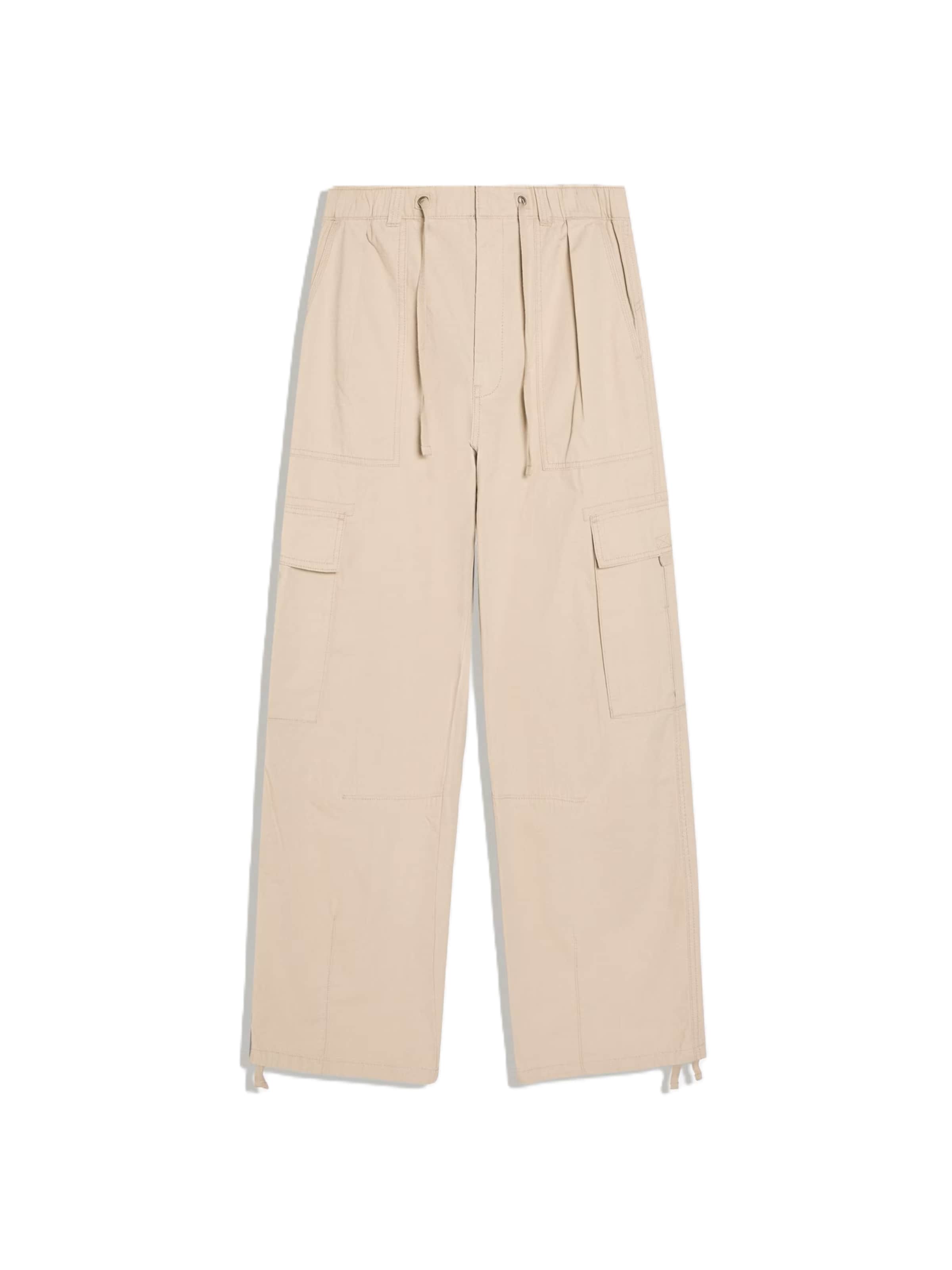 Pantaloni cargo di Bershka in marrone: frontale