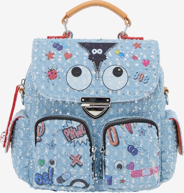 MYMO - Mochila 'Pop Eyetheme' en azul: frente