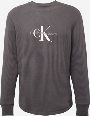 Calvin Klein Jeans Tričko – šedá: přední strana