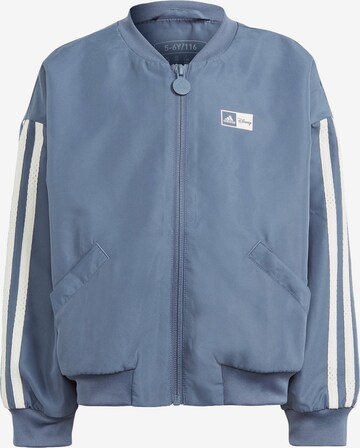 ADIDAS SPORTSWEAR Athletic Jacket 'Micky Maus' in Blue: front