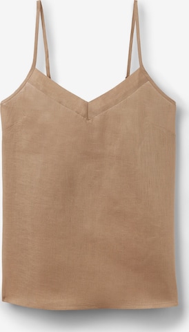 INTIMISSIMI Top 'The Pure Linen' in Beige: front