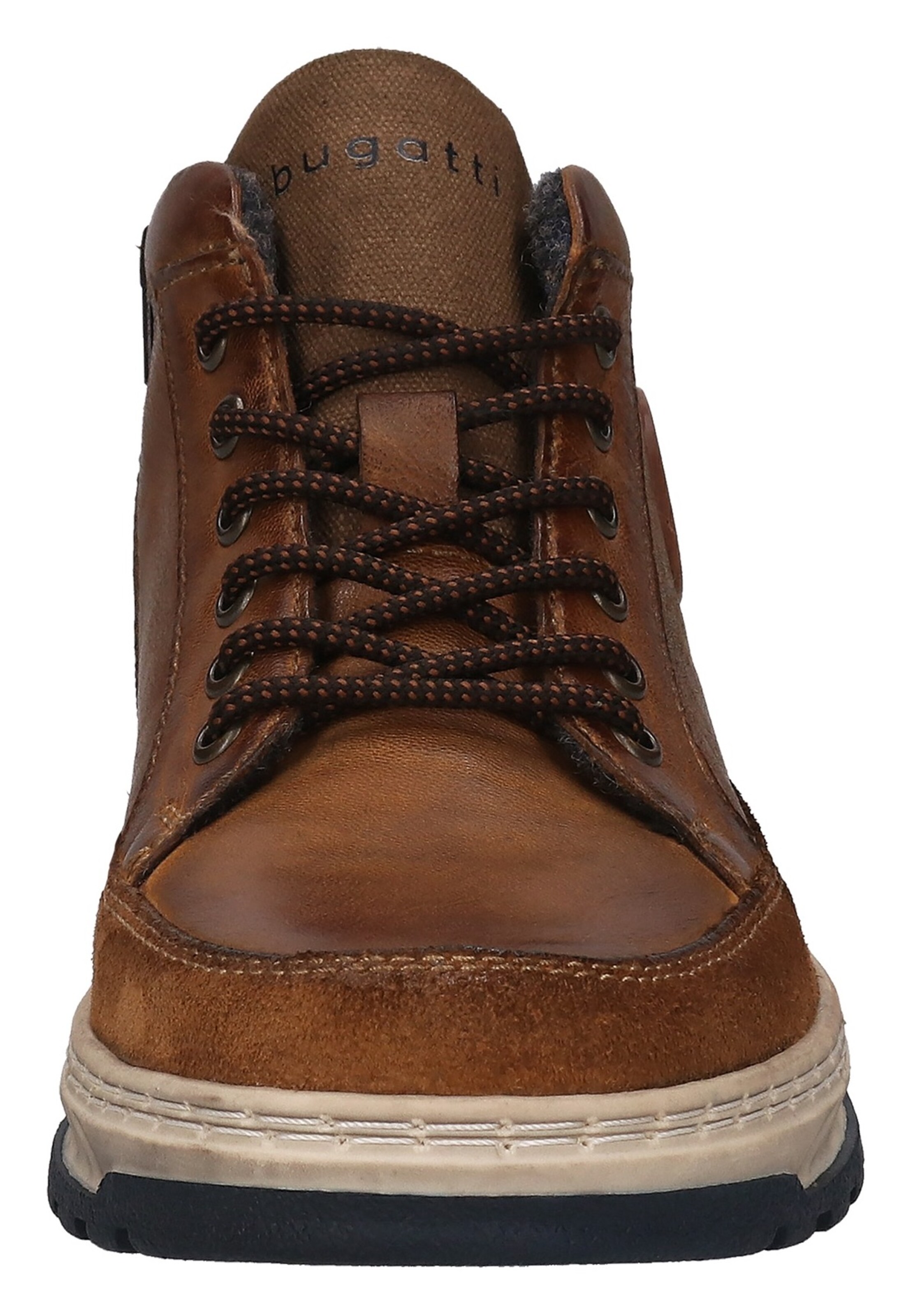 Bottes à lacets bugatti en marron