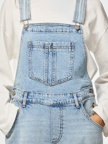 Loosefit Pantaloni con pettorina 'PCGrace' di PIECES in blu