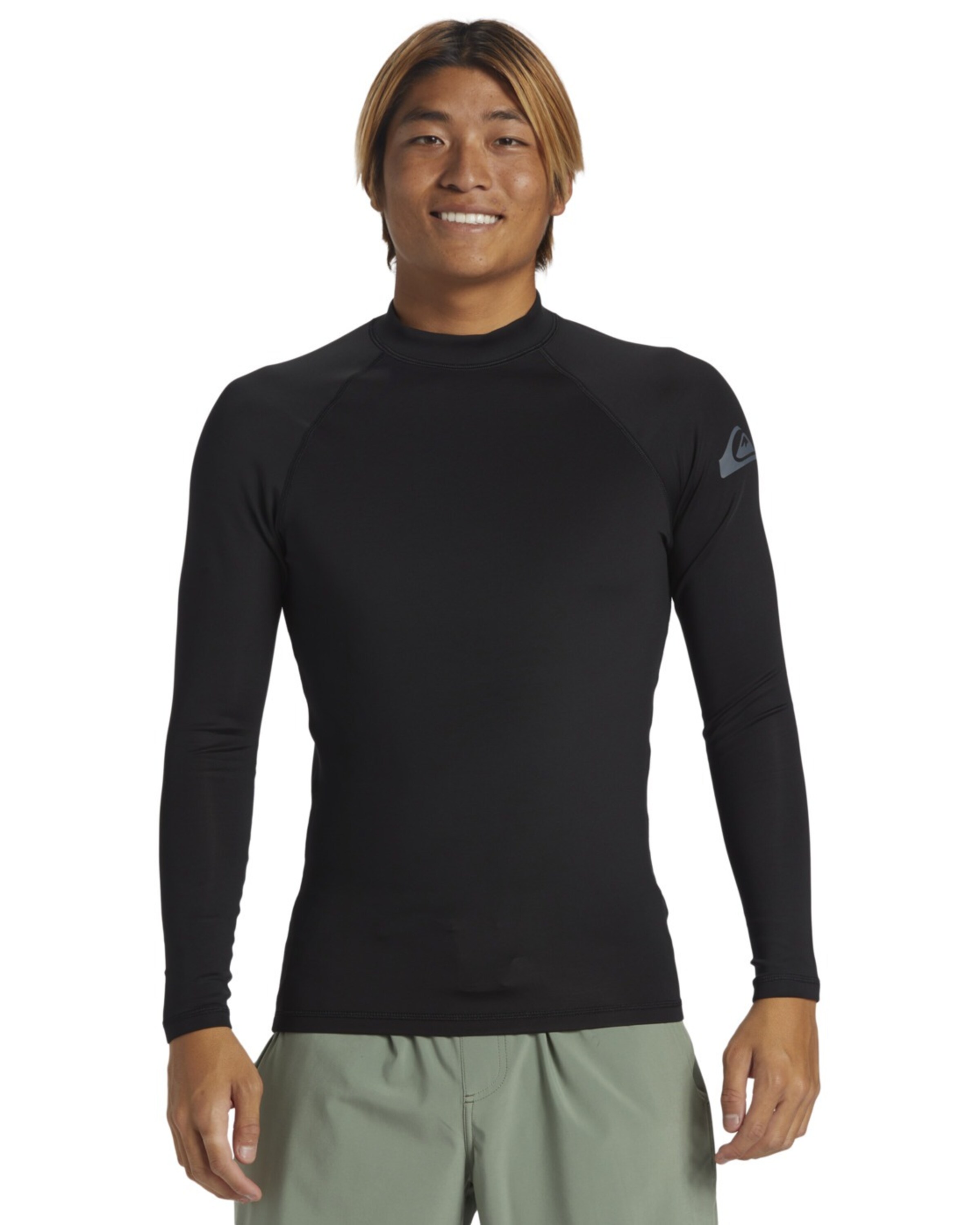 QUIKSILVER Funktionsshirt 'Everyday Heat' in Schwarz: Vorderseite