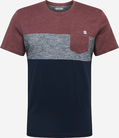 TOM TAILOR T-Shirt in marine / graumeliert / rotmeliert, Produktansicht