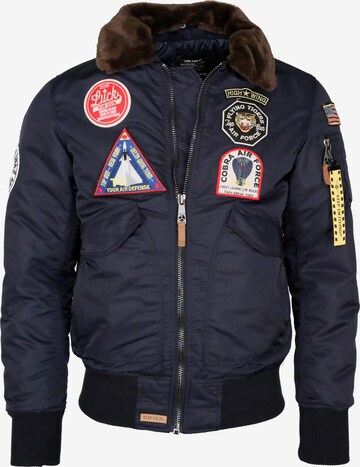 TOP GUN Between-season jacket in Blue: front