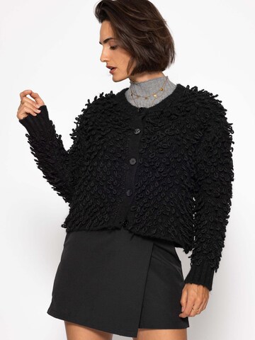 SASSYCLASSY Oversizestrickjacke‌‌‌‌‌‌‌‌‌ in Schwarz