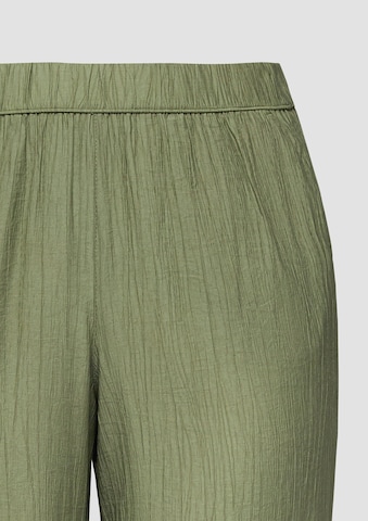 Wide Leg Pantalon s.Oliver en vert