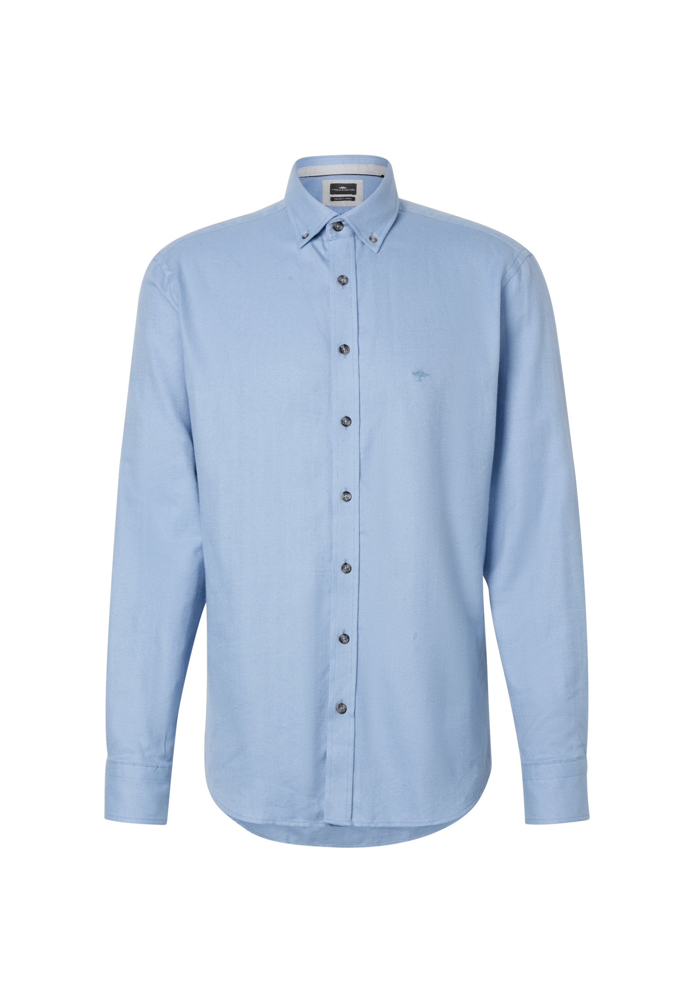 Cămașă 'Essential Herringbone' de la FYNCH-HATTON pe albastru: față